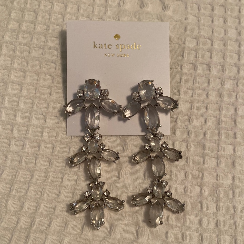 Crystal Chandelier Kate spade earrings NWT